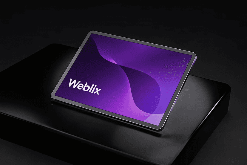 Tablet website preview